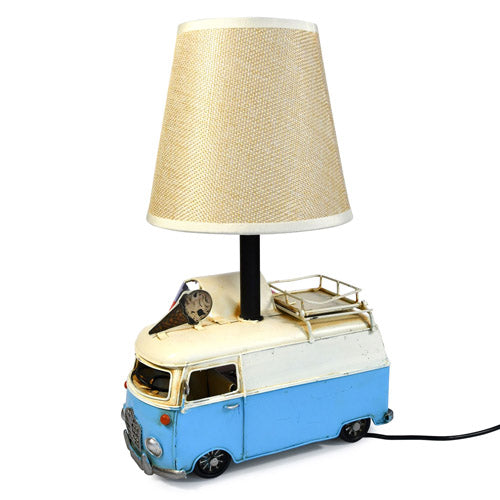 Blue USB-Powered Ice Cream Van LED Lamp (20x14x30cm)