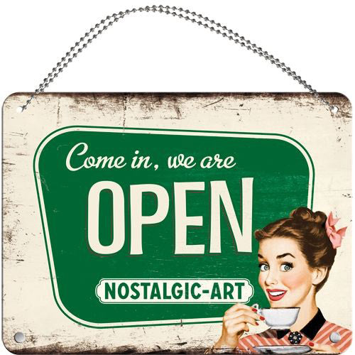 Nostalgic-Art Open/Closed Sign (15x20cm)