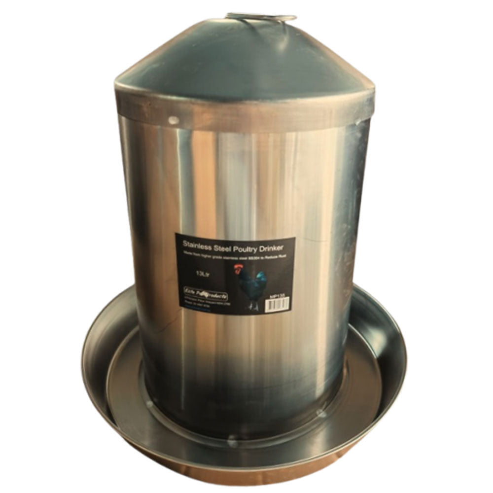 Elite Stainless Steel Poultry Drinker