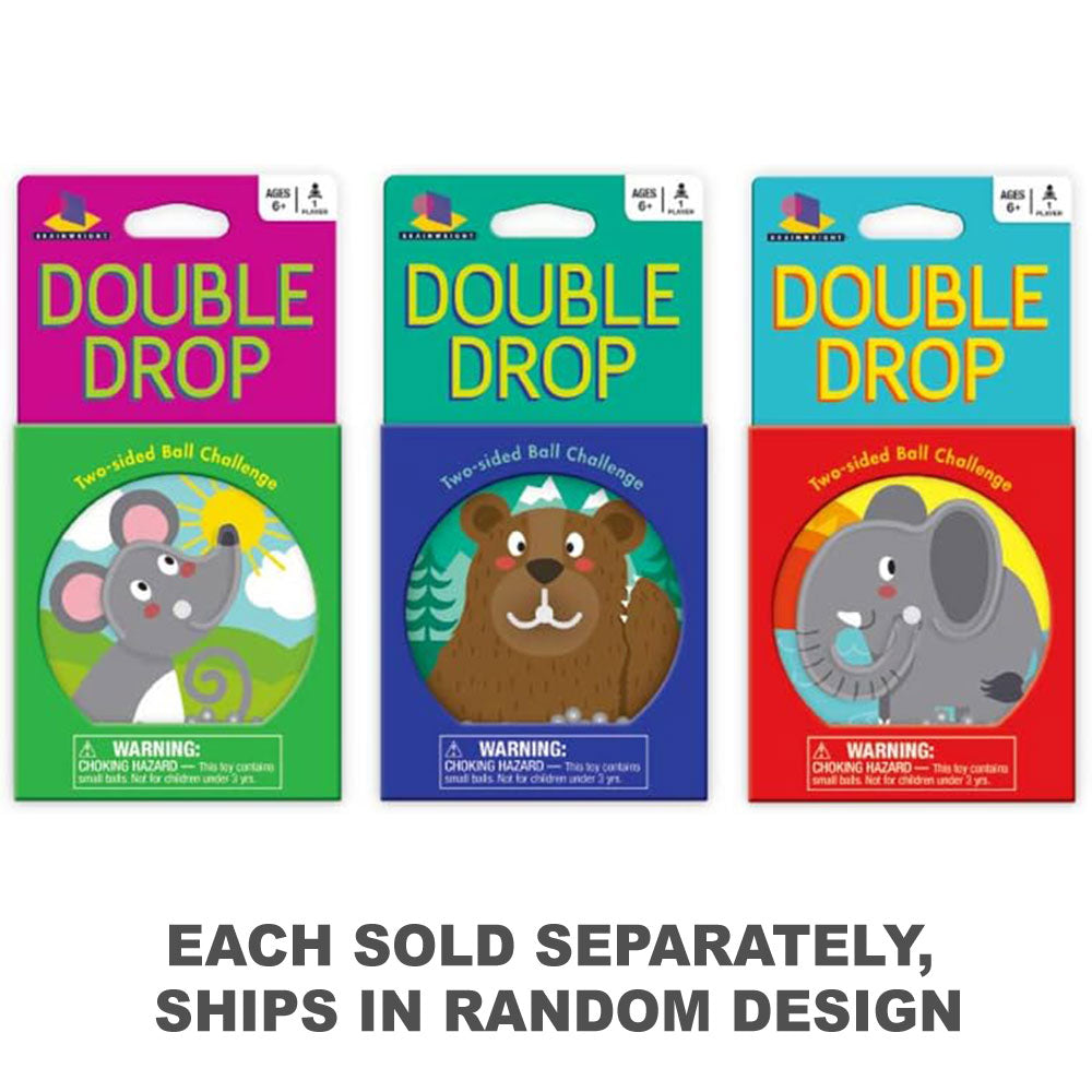 Double Drop Animals: Two-Sided Ball Challenge (1pc Random)