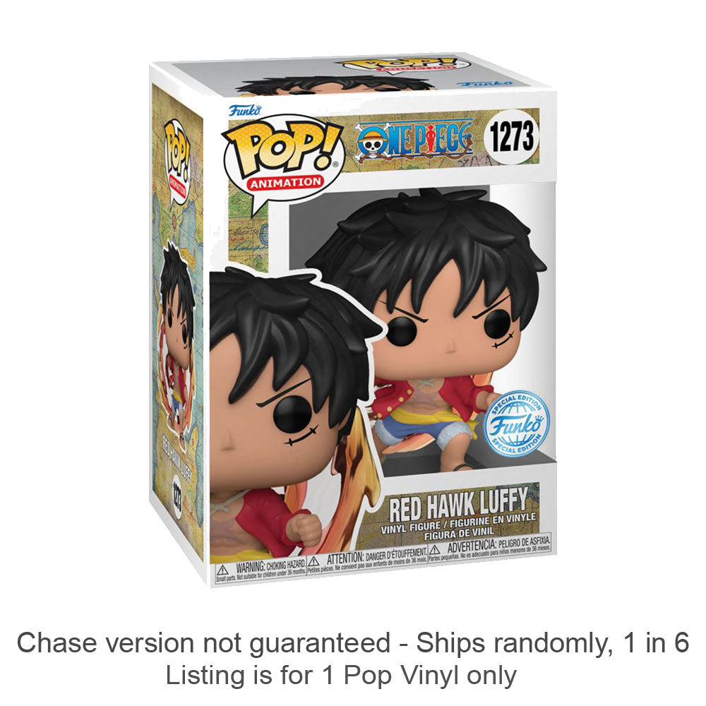 One Piece Red Hawk Luffy US Ex Pop! Vinyl Chase Ships 1 in 6