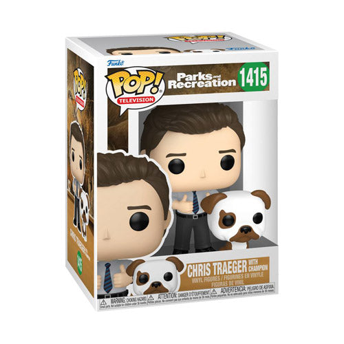 Parks & Recreations 15th Anniv Chris w/ Champion Pop! Vinyl