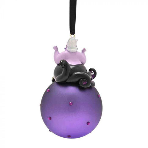 Disney Christmas Ursula on Glass Bauble