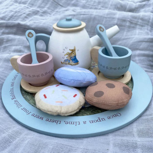 Peter Rabbit Wooden Tea Party Set