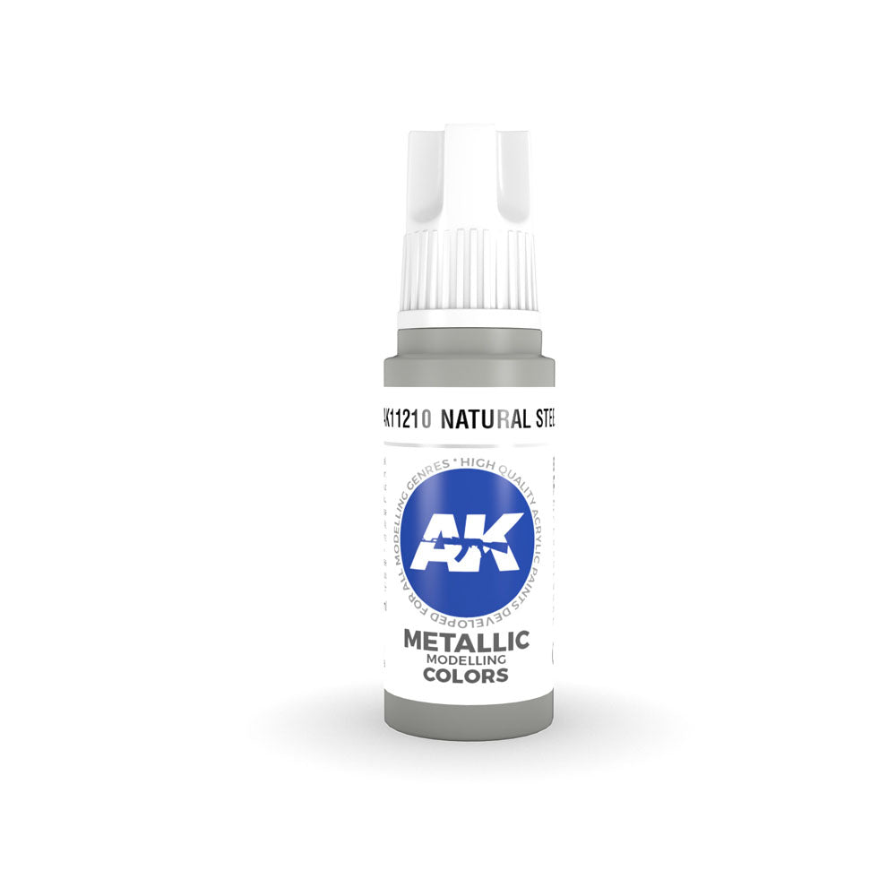 AK Interactive 3Gen Steel Acrylic Paint 17mL