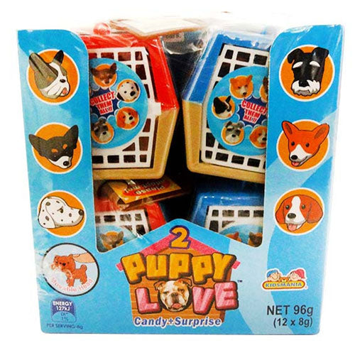 KidsMania Puppy Love Candy + Surprise (12x8g)