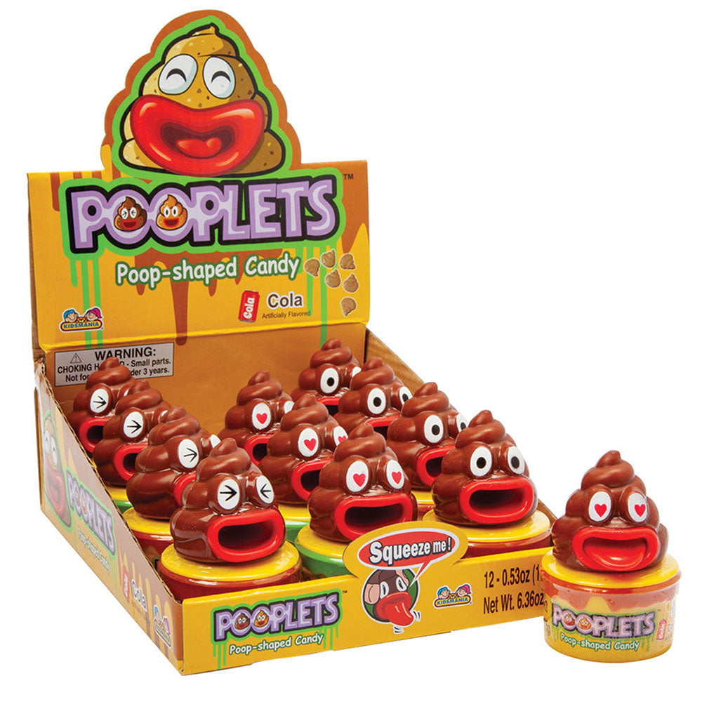 KidsMania Pooplets Cola Popped-Shaped Candy 12pcs