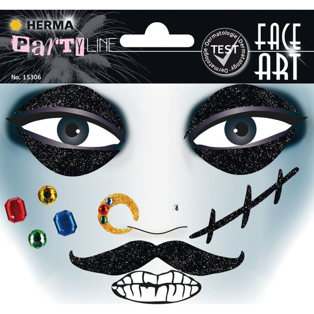 Herma Pirate Face Art Sticker