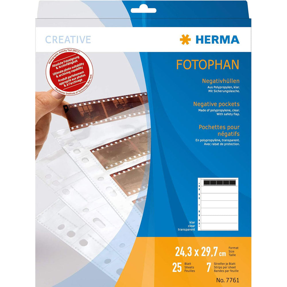 Herma Transparent Negative Pockets for 7x5 Stripes