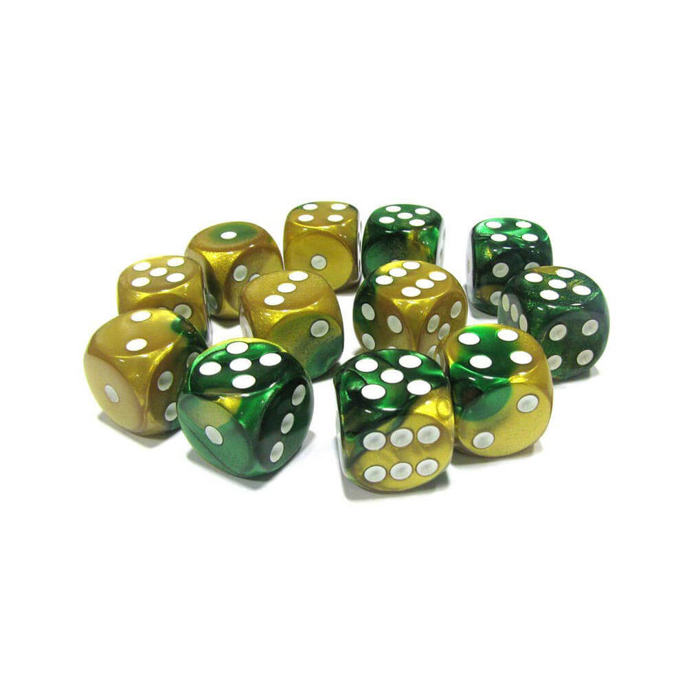 D6 Dice Gemini 16mm (12 Dice)