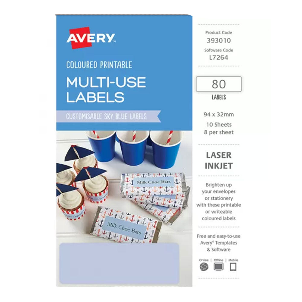 Avery Rectangular Laser Label 80pcs (94x32mm)