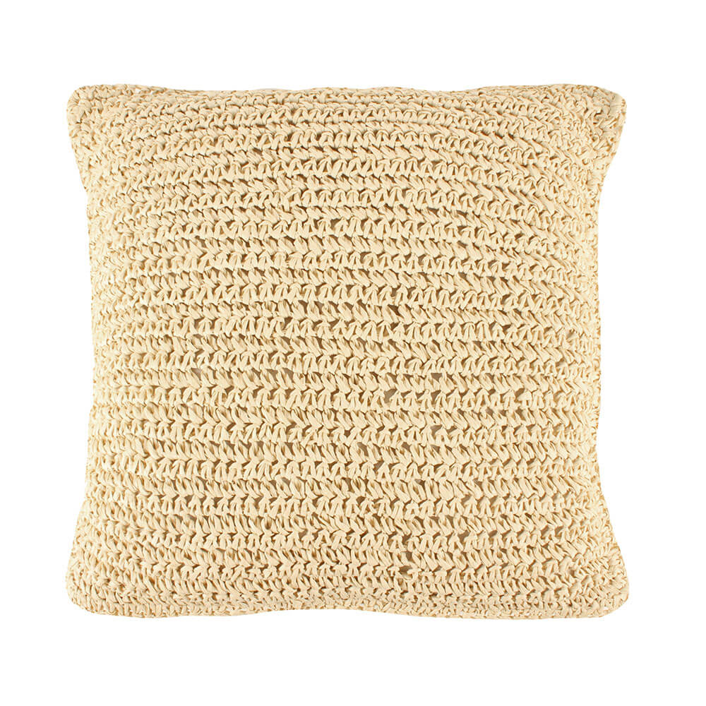 Abbey Straw-Blend Cushion 48cm