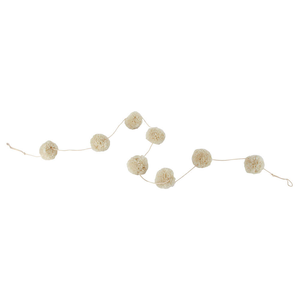 Cotton Pompom Garland 2m