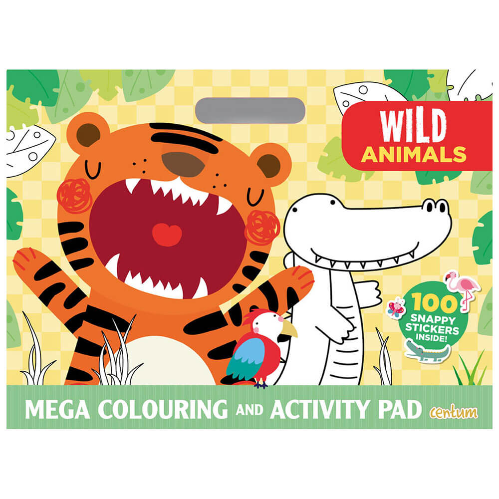 Wild Animals Mega Colouring Book