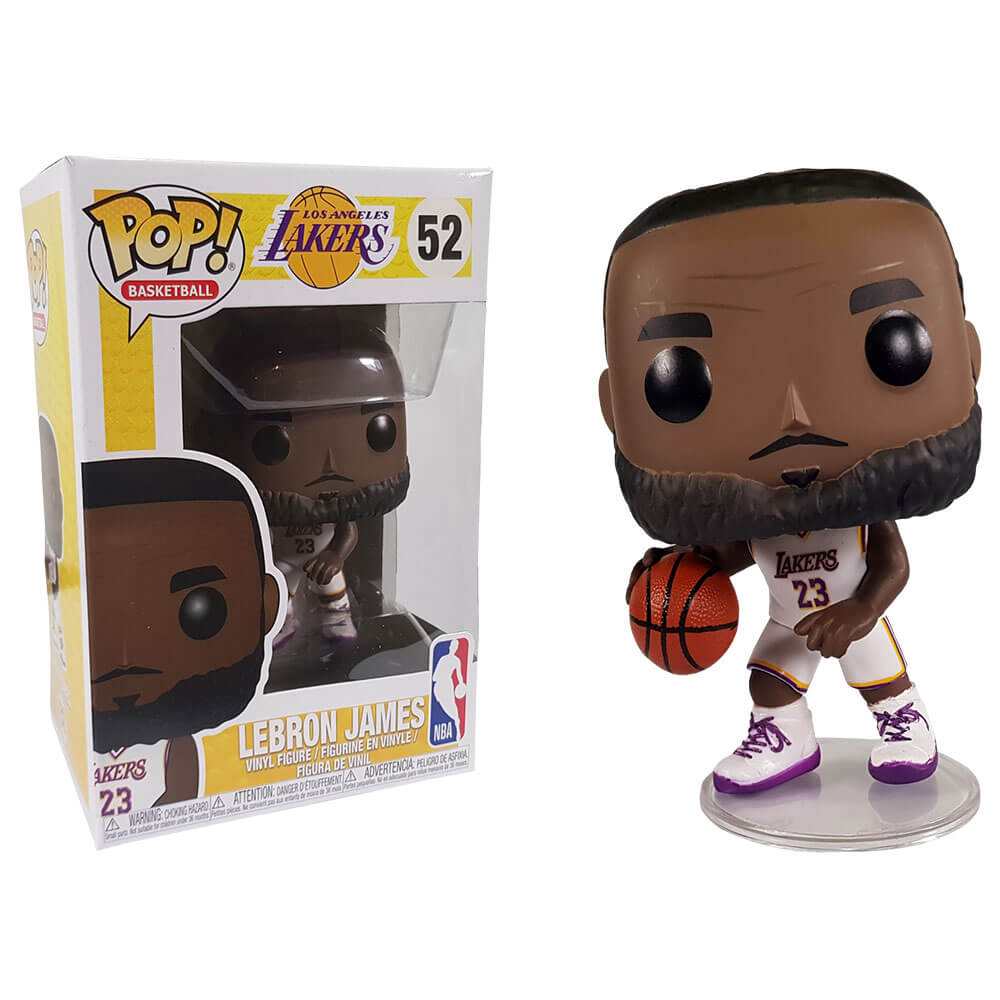 NBA Lakers Lebron James (White Uniform) Pop! Vinyl