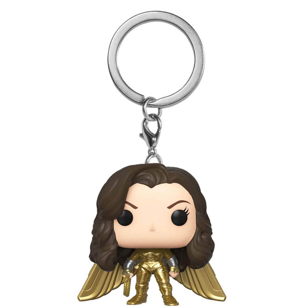 Wonder Woman 1984 Gold No Helmet Pocket Pop! Keychain