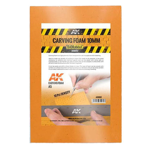 AK Interactive Carving Foam Modelling Kit 10mm