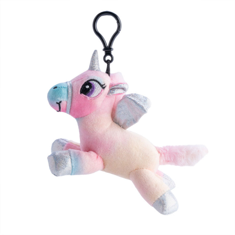 Unicorn Tie Dye Plush Keychain with Sound