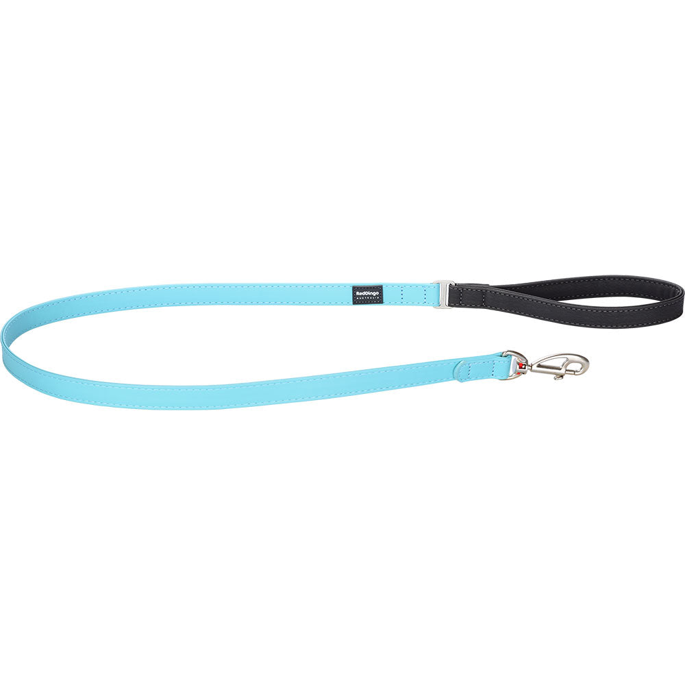 Elegant Vegan Leather Dog Lead (Turquoise)