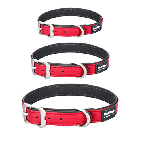 Elegant Vegan Leather Collar (Red)