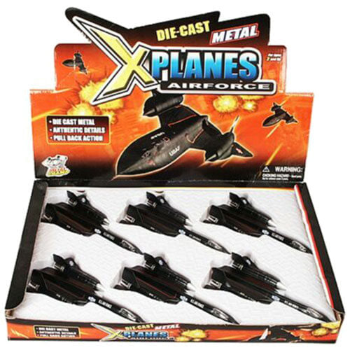 Diecast Sr-71 Black Bird Scout 6pcs