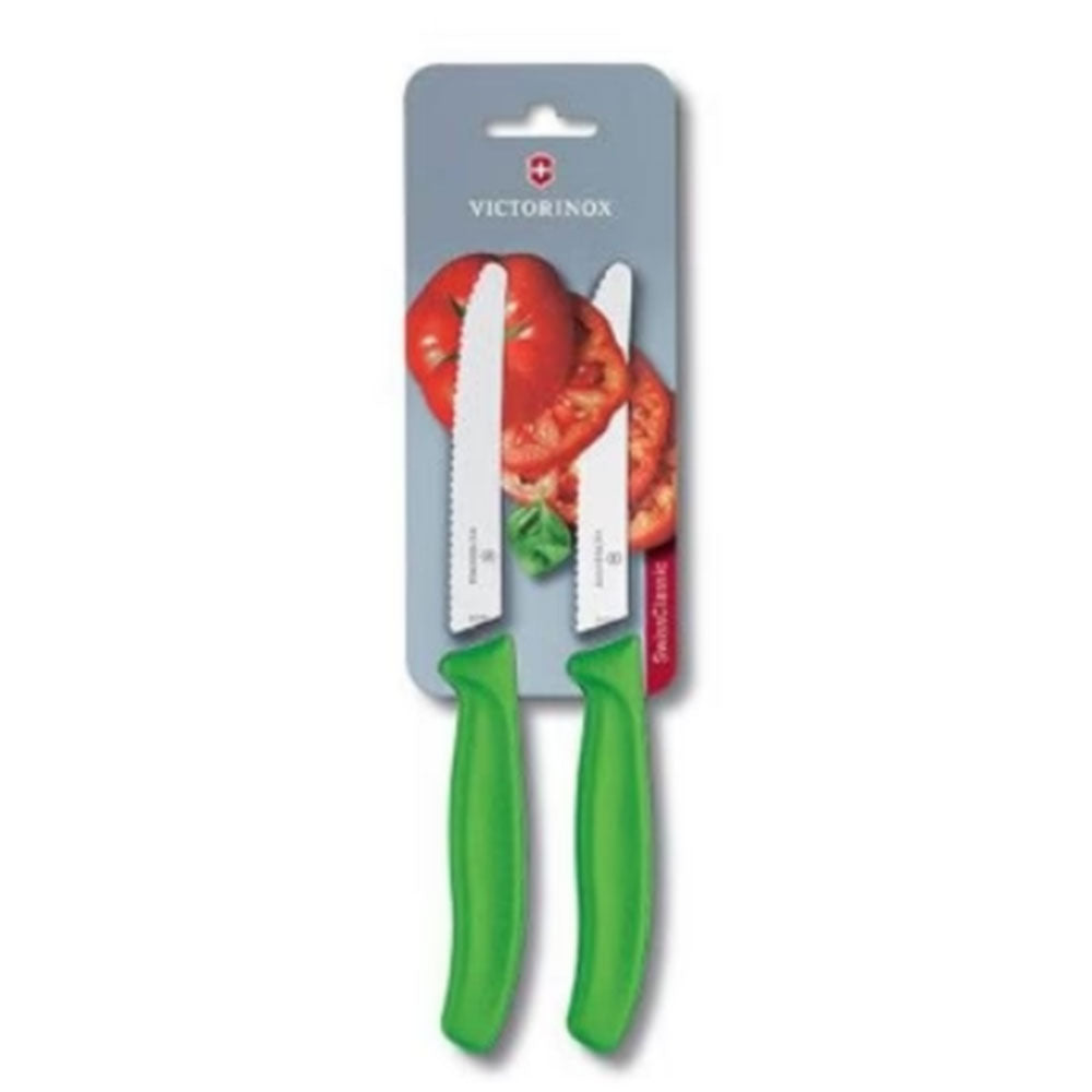 Victorinox Round Tip Steak & Tomato Knife 2pcs 11cm