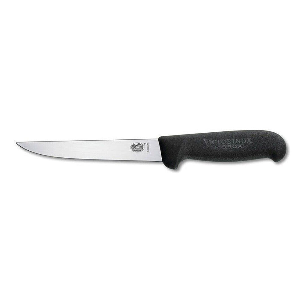 Straight Wide Blade Fibrox Boning Knife (Black)