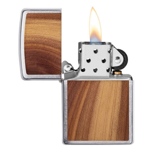 Zippo Chrome Cedar Emblem Lighter