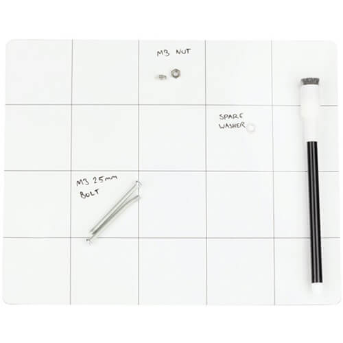 8 x 10 Inches Magnetic Work Mat (White Board)