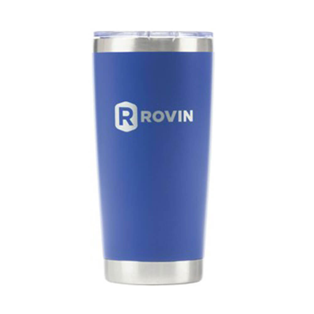 Rovin Stainless Steel Cup with Push Lid (590mL)