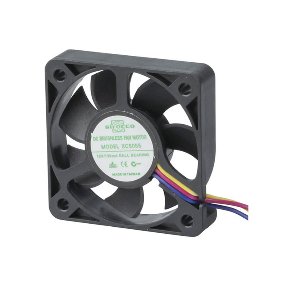 Sirocco 3 Wire Ball Bearing Fan (12VDC)