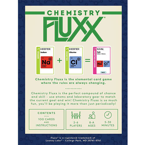 Chemistry Fluxx Card Game