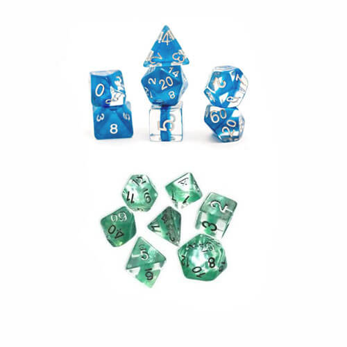 Halfsies Dice Polyhedral Dice Set