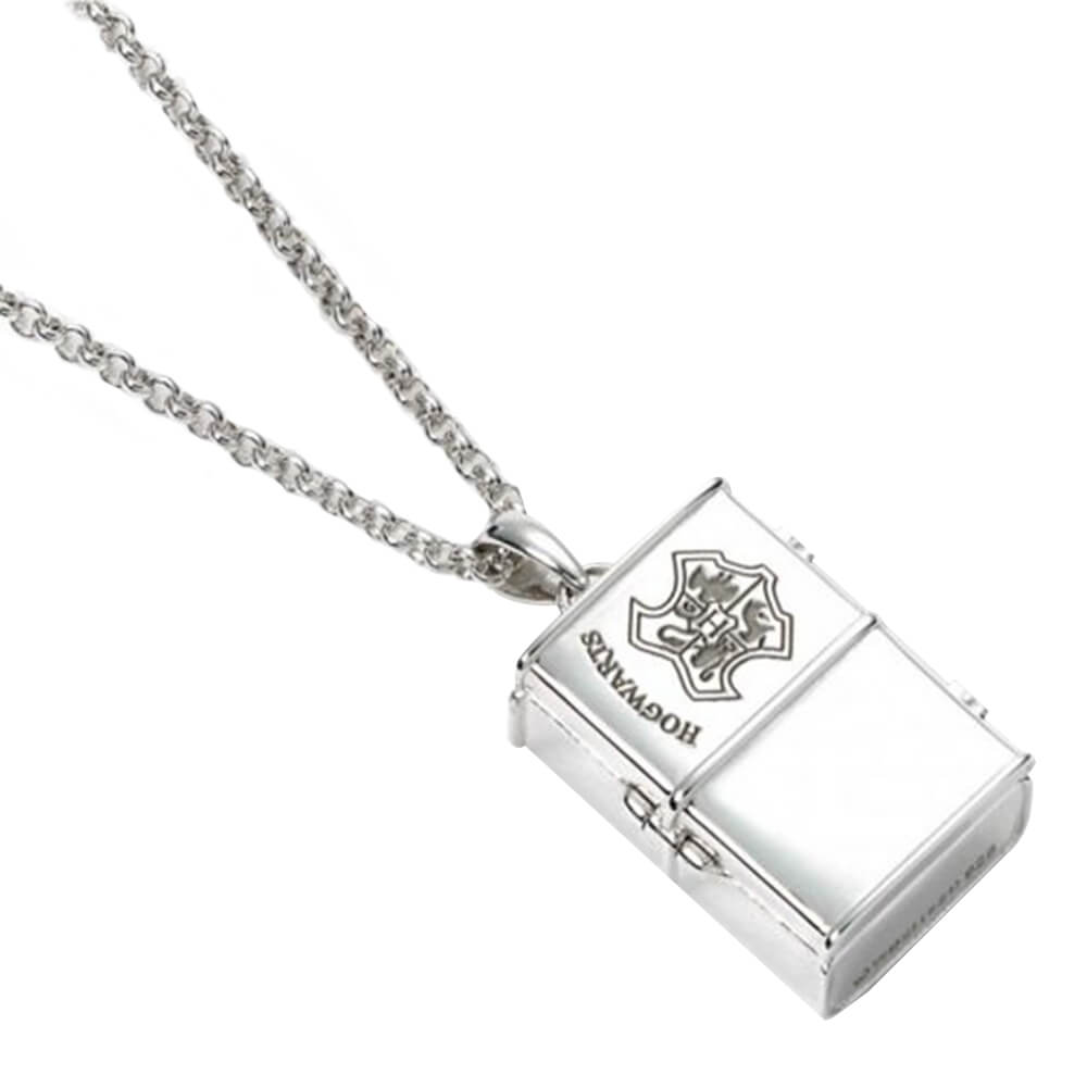 Harry Potter Sterling Silver Hogwarts Trunk Necklace