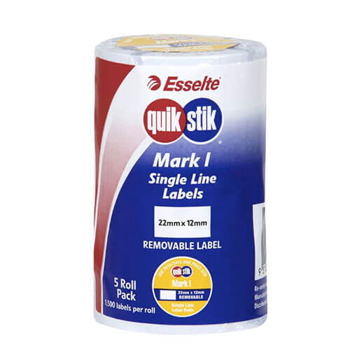 Quik Stik Mark Removable Label Plain (5pk)