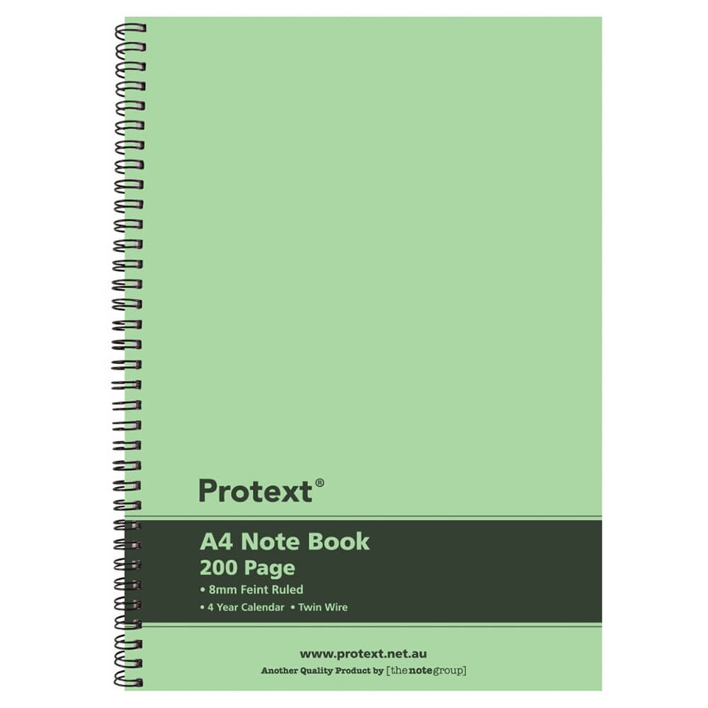 Protext Twin Wire Notebook 200 Pages (A4)