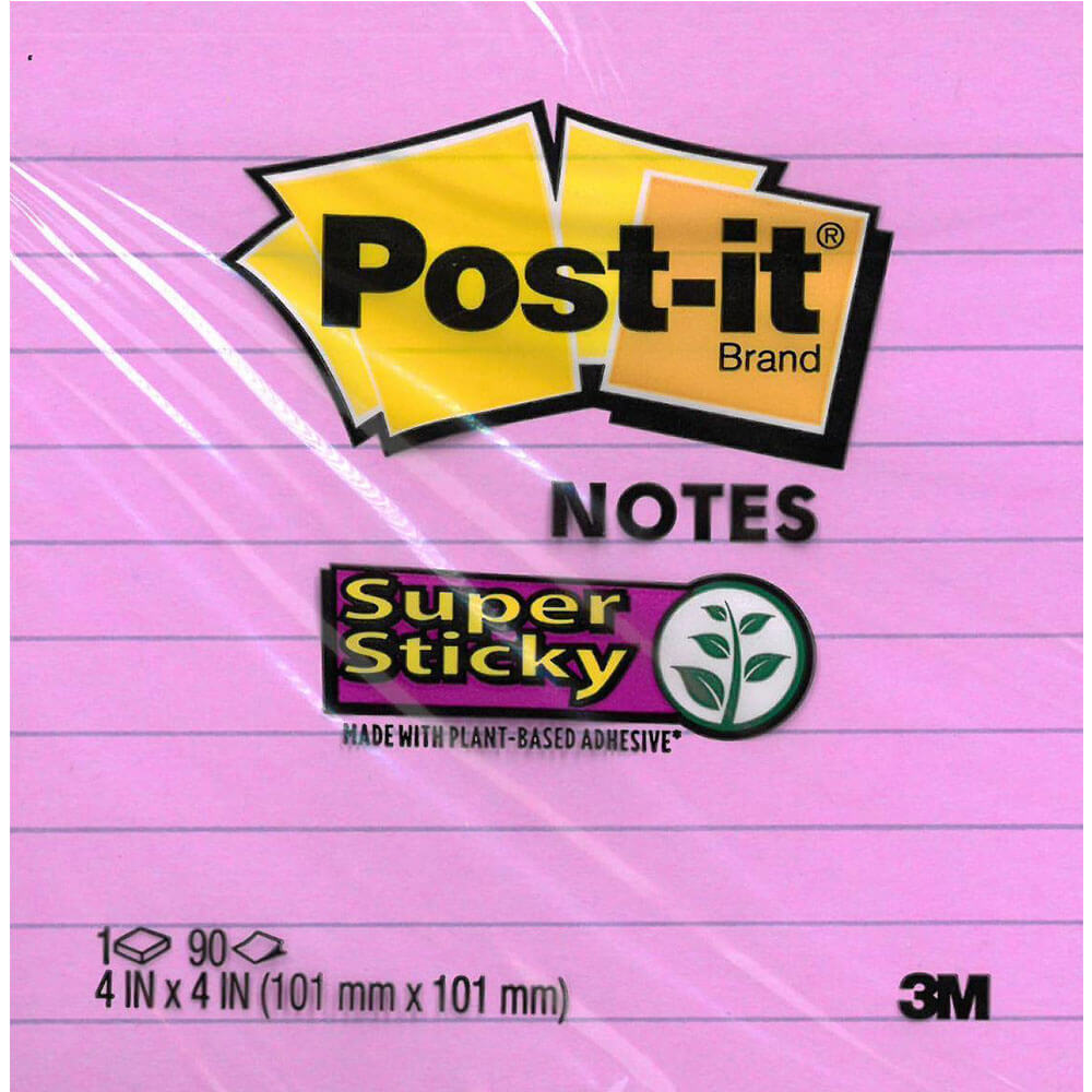 Post-it Super Sticky Lined Notes (90 Sheets)