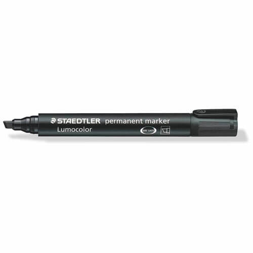 Staedtler Lumocolor Permanent Chisel Tip Marker 10pc