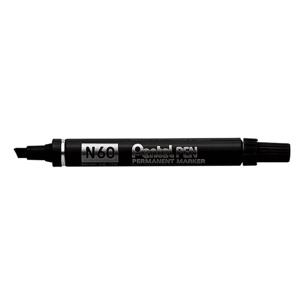 Pentel N60 Chisel Point Permanent Marker 12pcs