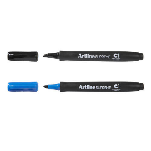 Artline Supreme 2.5mm Chisel Tip Marker 12pcs