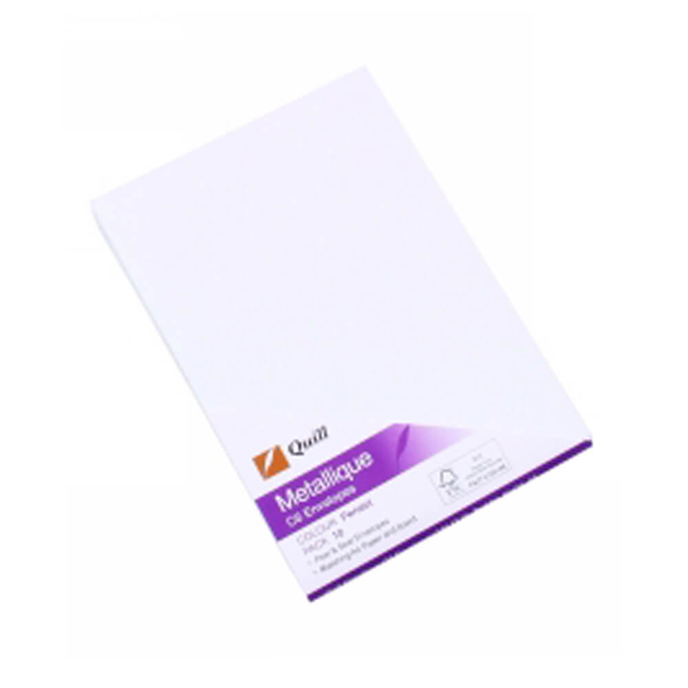 Quill C6 Metallique Envelopes (Pack of 10)